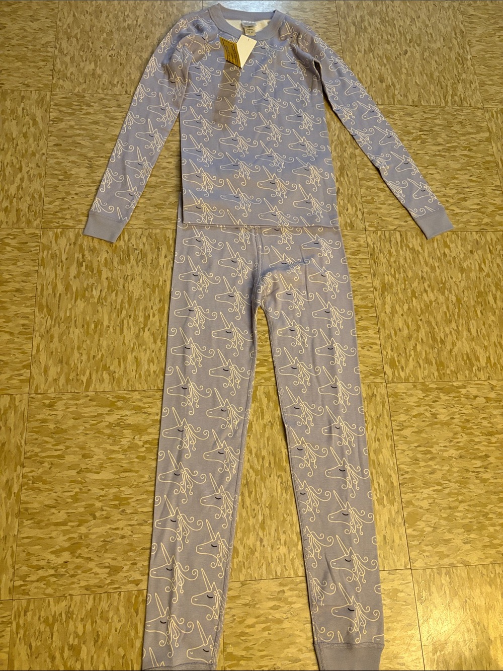 Hanna Andersson Lavender Unicorn Print Pajama Set